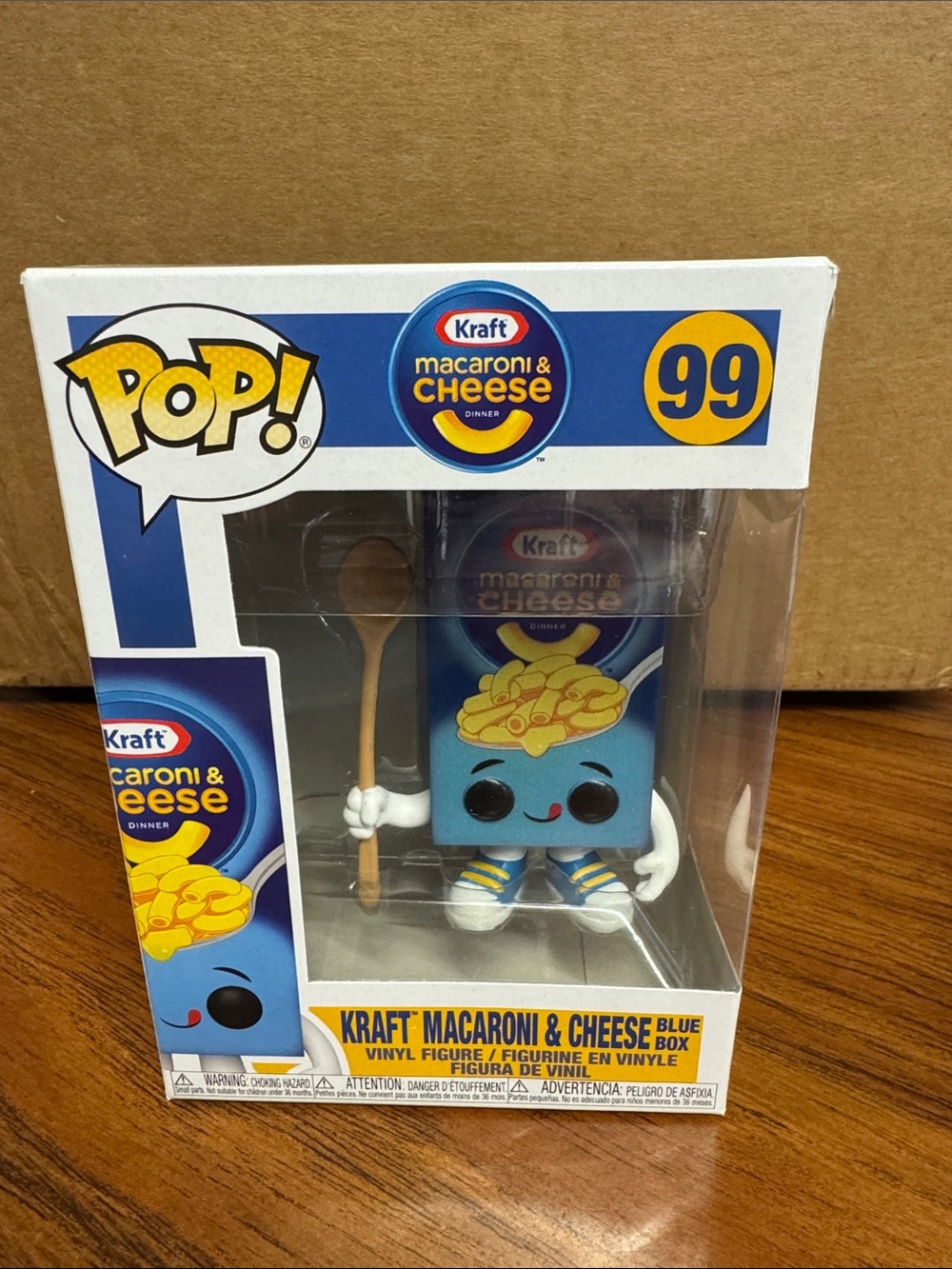 Funko Pop! Kraft Macaroni & Cheese Blue Box Vinyl Figure - Blue, Yellow, White